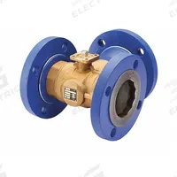 HVAC Control Ball Valve: 3-Way, 3 in Flanged, 116 CV Flow, 74 Bypass CV Flow, 50 psi Close-off (MPN VG18A5LU). Key specifications — Ball Material: Stainless Steel; Body Material: Brass; For Media: Water-Glycol Solution to 50%.