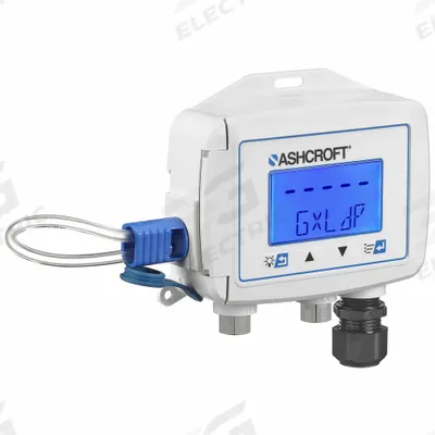 ASHCROFT Indicating Differential Transmitter: Digital, 15 psi to 25 psi, Terminal Block - Differential Pressure Transmitters with Digital Display