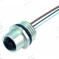MURRELEKTRONIK Cordset: M12 Female – Front Mounting Receptacle, A, 4 Pins, 0.5 m Wire Lead Lg (MPN 7000-13542-9710050). Key specifications — Cable Jacket Material: PP; IP Rating: IP67; NEMA Rating: 4; Brand: MURRELEKTRONIK; Wire Size: 0.34 sq mm; Coding: A.