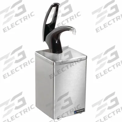 SAN JAMAR Condiment Pump with Box: 1 Compartment, 1 gal Capacity, Black, 7 in Overall Wd - Condiment Pump Centers