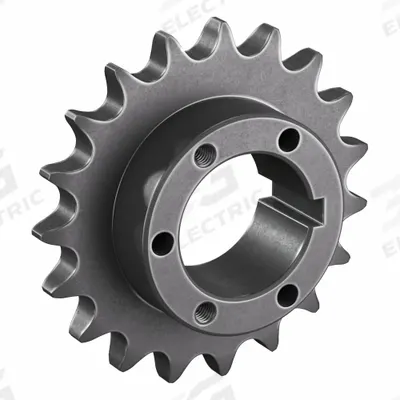 TSUBAKI Sprocket: For 60 Chain, 19 Teeth, 4.557 in Pitch Dia, 4.945 in Outside Dia - Size 60 Bushed-Bore Roller Chain Sprockets