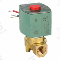 REDHAT Solenoid Valve: 2-Way, Normally Closed, 3/8 in Pipe Size, 110V AC/120V AC, High Flow (MPN 8263H210). Key specifications — Pipe Size: 3/8 in; Voltage: 110V AC; Brand: REDHAT; Coil Enclosure: Watertight.