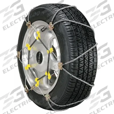 PEERLESS Tire Chain: Tire Chain, Passenger Cars/SUVs, Alloy, Cable Diagonal Chain Link - Tire Chains