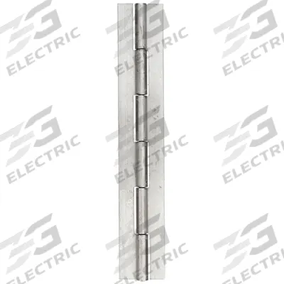 APPROVED VENDOR Piano Hinge: Stainless Steel, 96 in Leaf Ht - Full Surface-Mount Piano Hinges