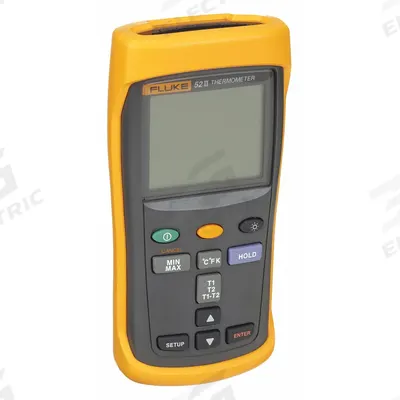 FLUKE Thermocouple Thermometer: -418°F to 1999°F - Thermocouple Meters with Cabled Data Output
