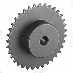 TSUBAKI Sprocket: One-Sided Hub, For Single Strands, 25, 35 Teeth, 2.789 in Pitch Dia, Steel (MPN 25B35). Key specifications — Brand: TSUBAKI.