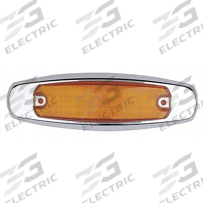 MAXXIMA Clearance Marker Light: Clearance Light, LED, Oval, Surface Mount, Amber - Clearance Lights