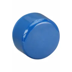 Soft polyurethane replacement tip for hammers, 1 5/8 in diameter, press-fit design. Provides a non-marring striking surface for assembly, metalworking, and maintenance tasks where a soft blow is needed to protect delicate parts or finished surfaces.