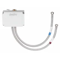 This mixing valve blends hot and cold water for use with Selectronic series faucets. Constructed of plastic, it includes 3/8 in compression supply hoses. Suitable for faucet applications requiring consistent water temperature control