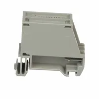This DIN rail mount adapter from PANDUIT is designed for use with Mini-Com modules. It allows secure mounting of Mini-Com components onto standard DIN rails, commonly used in control panels and equipment racks for organizing cable connections in industrial networking and automation systems. Color: Gray