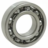 This TRITAN radial ball bearing is an open-type, corrosion-resistant bearing with a stainless steel ring. It has a 15 mm bore, 32 mm outer diameter, and 9 mm width, conforming to Bearing Industry Number 6002. Designed for oily or greasy environments, it is commonly used in industrial machinery such as conveyors, pumps, and food-processing equipment where reliable performance under lubricated conditions is required