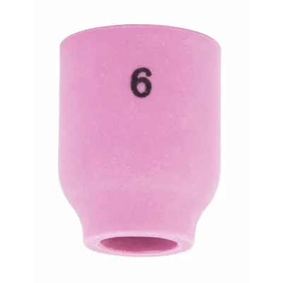 LINCOLN ELECTRIC Gas Lens Nozzle, Alumina, No. 6, Standard, KP4757-6 - Gas Lens Nozzles