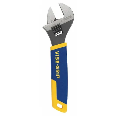 IRWIN Adjustable Wrench: Alloy Steel, Chrome, 8 in Overall Lg - General Purpose Adjustable Wrenches