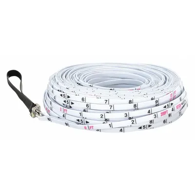 KESON Surveyors Rope: Manual, SR-10-200, SAE/Engineers Scale, 200 ft, 1/10 ft - Long Measuring Ropes