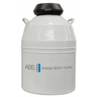 AMERICAN BIOTECH SUPPLY Cryogenic Canister: 34.8 L Capacity, 18 1/4 in Overall Dia, Aluminum (MPN ABS SSC 34)