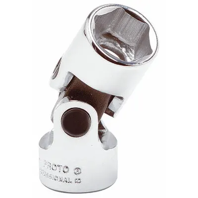 PROTO 1/2" Drive Metric Flex Socket, 24 mm, 6-Point, Chrome - 1/2" Drive Metric Flex Sockets