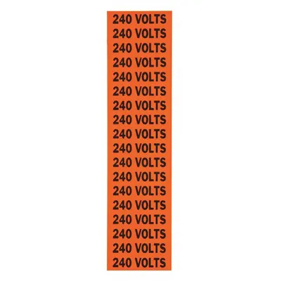 BRADY Self-Stick Vinyl Conduit and Voltage Marker - Self-Stick Vinyl Conduit and Voltage Markers