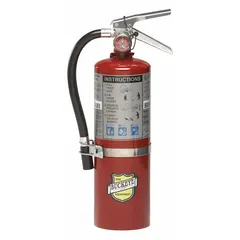 This BUCKEYE fire extinguisher is a Class ABC unit rated 3A:40B:C, charged with monoammonium phosphate dry chemical. It is designed for use on ordinary combustibles, flammable liquids, and energized electrical equipment. Common applications include industrial facilities, workshops, and commercial buildings requiring multi-hazard fire protection.