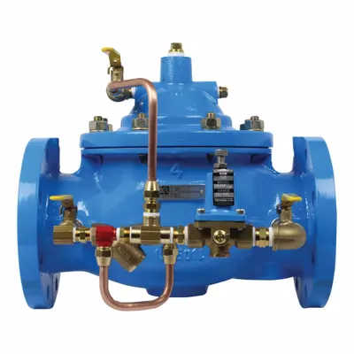 Watts Pressure Reducing Control Valve: 6 in Nominal Pipe Size, Flanged - Automatic Control Pressure Regulators