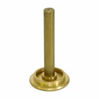 Brass handle stem for urinal flush valves, includes handle pin. Used to connect the handle to the valve mechanism for manual flushing