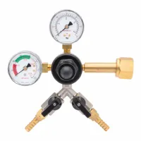 HARRIS Beverage Gas Regulator: For Beer Beverage, For Carbon Dioxide Gas, 1 Regulators, 2 Outlets (MPN 3005233)