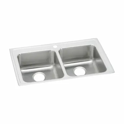 JUST MANUFACTURING DLADA2133A602-J One-Bowl Counter-Mounted - One-Bowl Counter-Mounted Kitchen & Bar Sinks without Faucets
