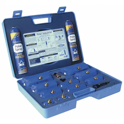 WHEELER-REX Pipe Freeze Kit, 3/8 in Min Copper Tube Size, Freezing Spray (1755) - Pipe Freezing Kits