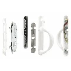 This recessed handle is designed for sliding doors in applications such as machine enclosures, equipment cabinets, and facility partitions. It provides a flush-mount locking solution where space is limited. Dimensions: 9 7/8 in height, 1 1/4 in width.