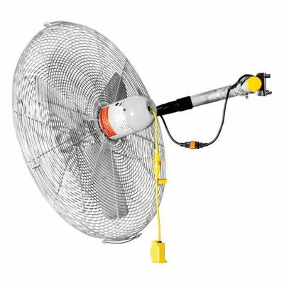 JAN FAN 20 in Bracket-Mounted Fan, 115 V, 1/4 hp, 2-Speed, Non-Oscillating - Standard Industrial Wall-Mount Fans