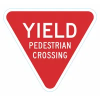 Pedestrian and Bicycle Control "Traffic Sign" : Aluminum, Mounting Holes Sign Mounting (MPN T1-6260-HI_18x18)