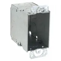 RACO Electrical Box: Steel, Steel Material & Nominal Size, 1 Gangs, 3 1/2 in Box Dp, 2 in Box Wd (MPN 591)