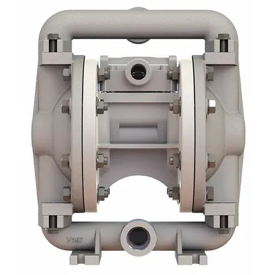 VERSAMATIC Double Diaphragm Pump: 316 Stainless Steel Body, 1/2 in, NPT Connection - Stainless Steel Housing AODD Pumps