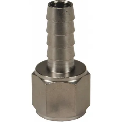 DIXON VALVE & COUPLING Barbed Hose Fitting: For 1/2 in Hose I.D., Hose Barb x NPTF - 303 Stainless Steel Multipurpose (Air, Water, Chemical) Rigid Barbed Hose Fittings