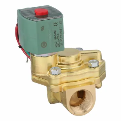 REDHAT Solenoid Valve: 2-Way, Normally Closed, 3/4 in Pipe Size, 110V AC/120V AC - 2-Way/2-Position, Normally Closed Solenoid Valves