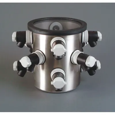 LABCONCO Freeze Dryer Chamber, 9 3/4 in, Stainless Steel, with Latching Pin - Freeze Dryer Accessories