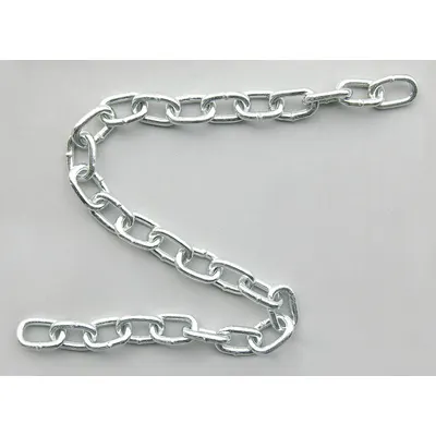Dayton Straight Chain: Carbon Steel, 450 lb Working Load Limit, Straight - Welded Straight-Link Tailgate Chains