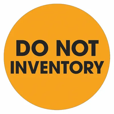 TAPE LOGIC Do Not Inventory Label: Do Not Inventory, 2 in x 2 in - DO NOT Message Labels