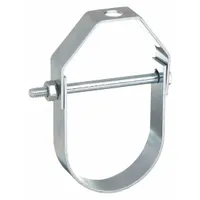 Clevis Hanger: Zinc-Plated Steel, For 1/2 in Pipe, For 3/8 in Threaded Rod, 150 lb Load Capacity (MPN 0560299810)