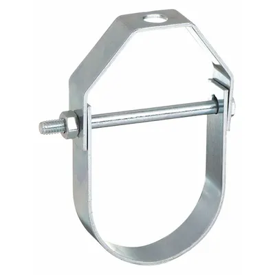 ANVIL Clevis Hanger: Zinc-Plated Steel, For 1/2 in Pipe, For 3/8 in Threaded Rod - Clevis Hangers for Tube & Pipe
