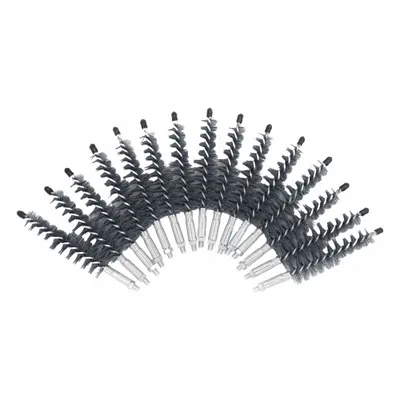 GOODWAY Tube Brush: Threaded Connection, Nylon, 3/4 in to 3/4 in, 1/4"-28 Male - Brushes for Heat Exchanger Cleaning Equipment