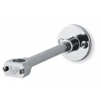 T&S BRASS Sprayer Bracket: Steel, Chrome, 6 in Overall Lg (MPN B-109-01)
