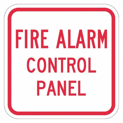 LYLE Square Fire Alarm Control Panel Sign - Square Fire Alarm Control Panel Signs