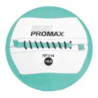 CHAMPION SPORTS Medicine Ball: 14 in Overall Dia, Light Blue, 14 lb (MPN RPX14)