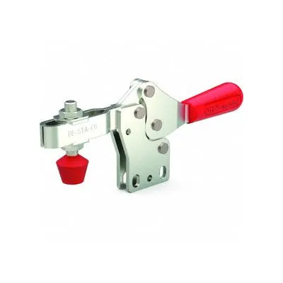 DE-STA-CO Hold-Down Clamp: Std Horizontal Handle, Bar Base Mounting - Standard Toggle Clamps