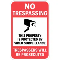 Property Sign: Aluminum, Mounting Holes Sign Mounting, 18 in x 12 in Nominal Sign Size, Metal (MPN T1-1074-EG_12x18)