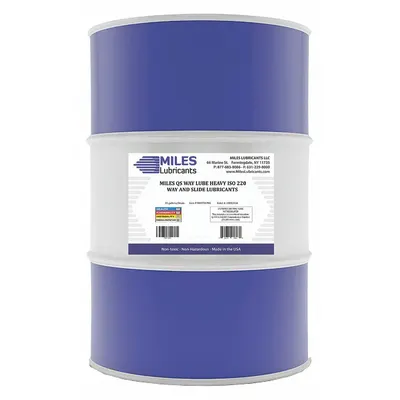 MILES LUBRICANTS QS Way Lube Heavy, 55 gal Drum, ISO 220, SAE 50 - Vertical & Inclined Way Oils
