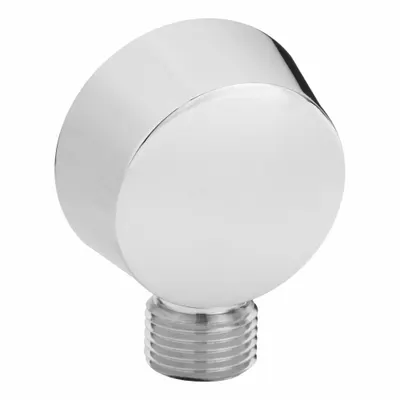 SPEAKMAN Shower Elbow: Brass, Polished Chrome Finish, 1/2 in Connection Size - Wall Elbows for Handheld Showerheads