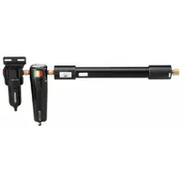 Membrane compressed air dryer with 1/2 in NPT connection, rated for 20 cfm flow, 150 psi maximum operating pressure, and 120°F maximum operating temperature. Provides automatic operation to achieve a 35°F pressure dew point for moisture removal in compressed air systems