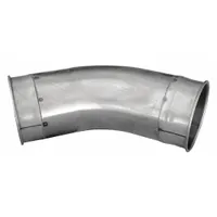 30 Degree Elbow: Stainless Steel, For 4 in Duct Dia, 7 3/4 in Overall Lg, 30° Angle, 4 in Outlet Dia (MPN 8010003644)