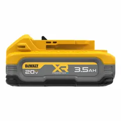 The DEWALT DCBP320 is a 20V MAX* 3.5 Ah lithium-ion battery for compatible DEWALT cordless tools. It provides portable power for drills, saws, and other 20V MAX* tools in construction and maintenance applications.